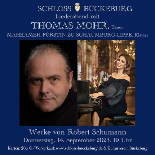 Liederabend Mit Thomas Mohr Und Ihd F Rstin Mahkameh Zu Schaumburg Lippe